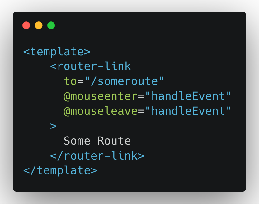 How to Handle Vue Router Link Mouse Events Properly