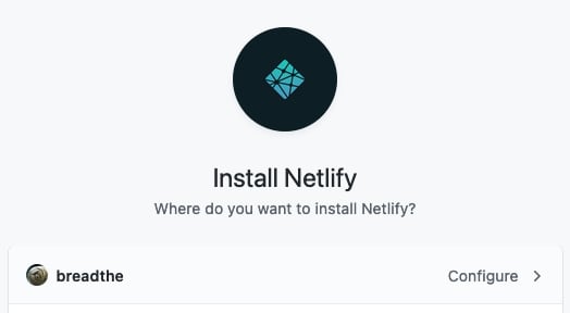 Configure Netlify