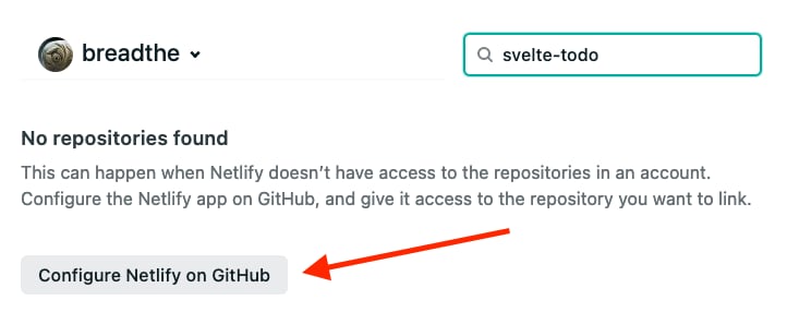 Netlify connect to GitHub