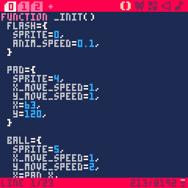 Pico-8 editor